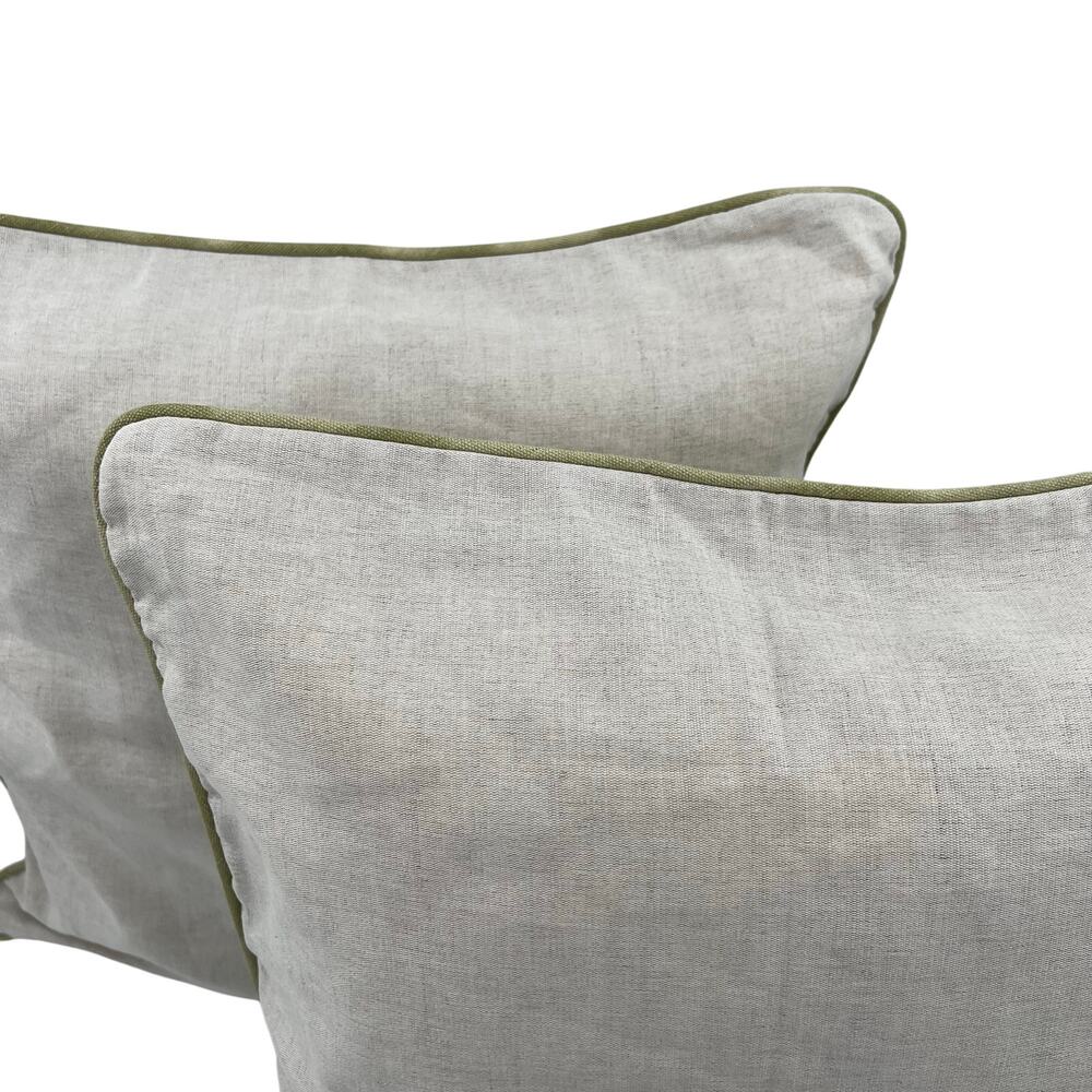 NWOT Restoration Hardware 19” square linen throw pillows - Set of 2 - Picture 5 of 8